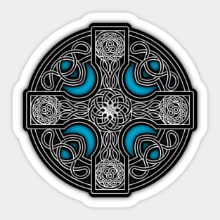 Blue Celtic cross Sticker